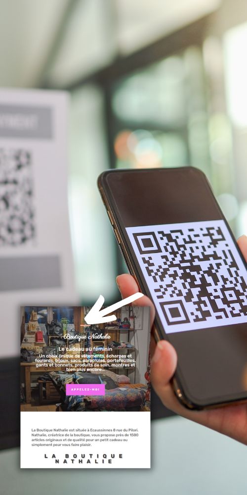 Exemple de marketing au moyen de codes QR proposés par MMBeWeb