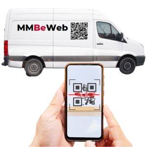 MMBeWeb service de marketing Scanner un code QR sur un véhicule